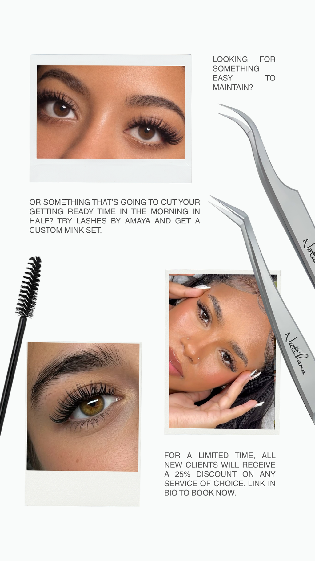 Lash Tech & Beauty Professional Canva Template Bundle | 5 Editable Instagram Templates