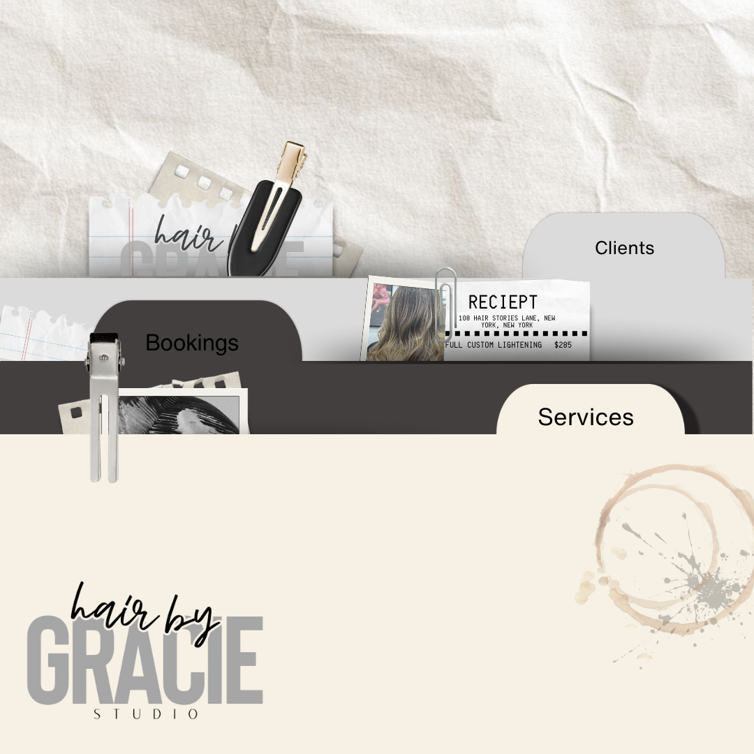 Hairstylist Themed Digital Templates