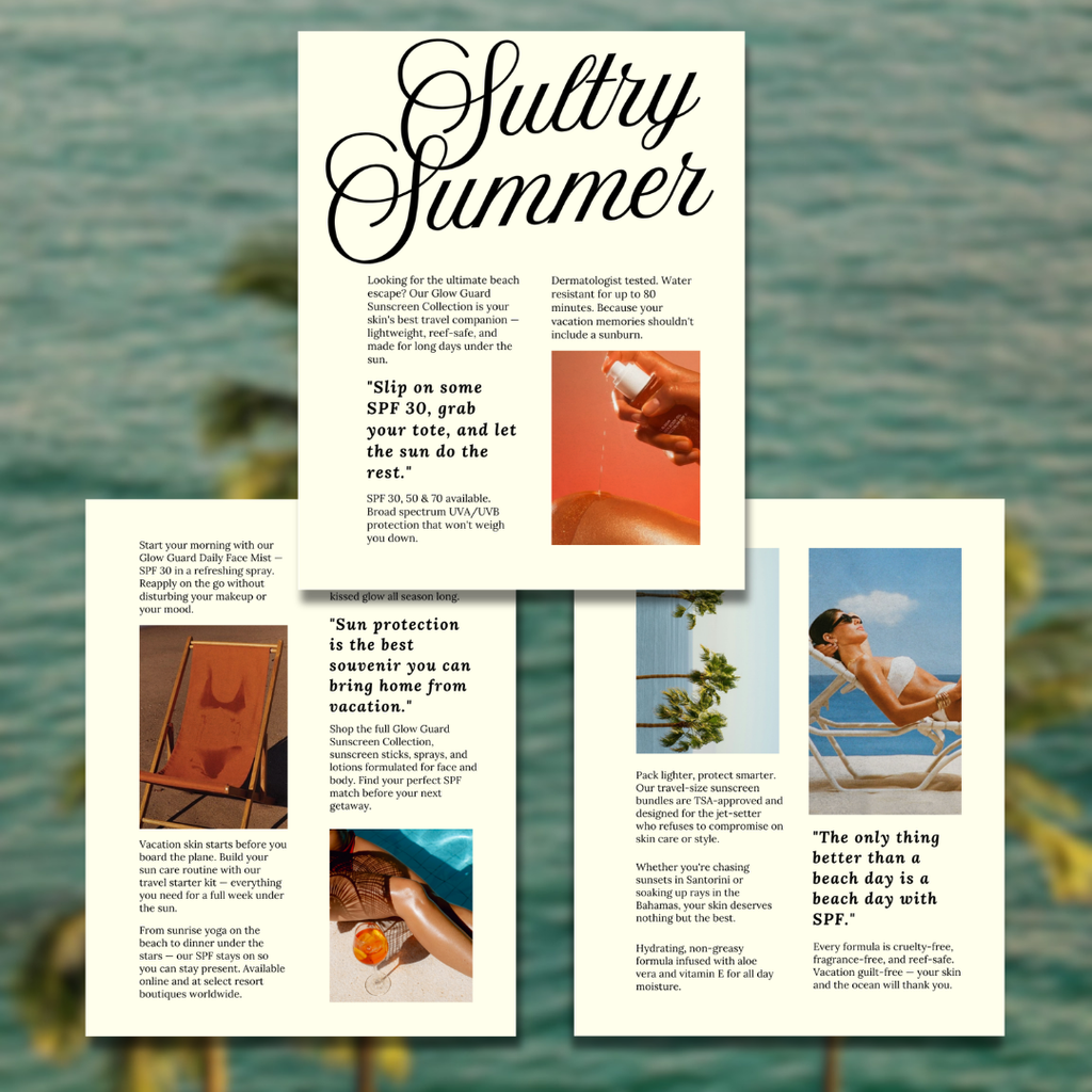 Sultry Summer Article Style Digital Templates