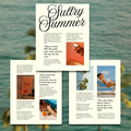 Sultry Summer Article Style Digital Templates