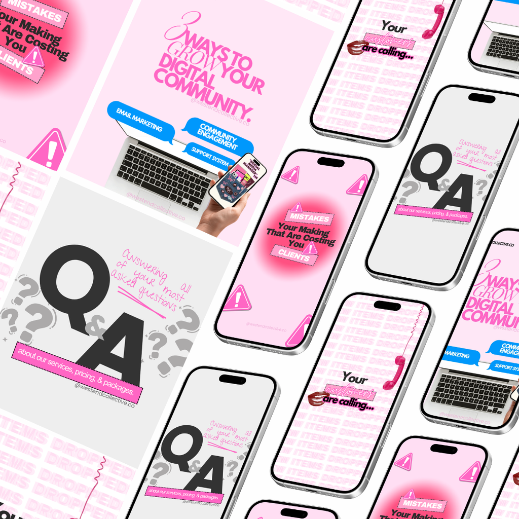 FAQ + Engagement Carousel Templates For Freelancers | Canva
