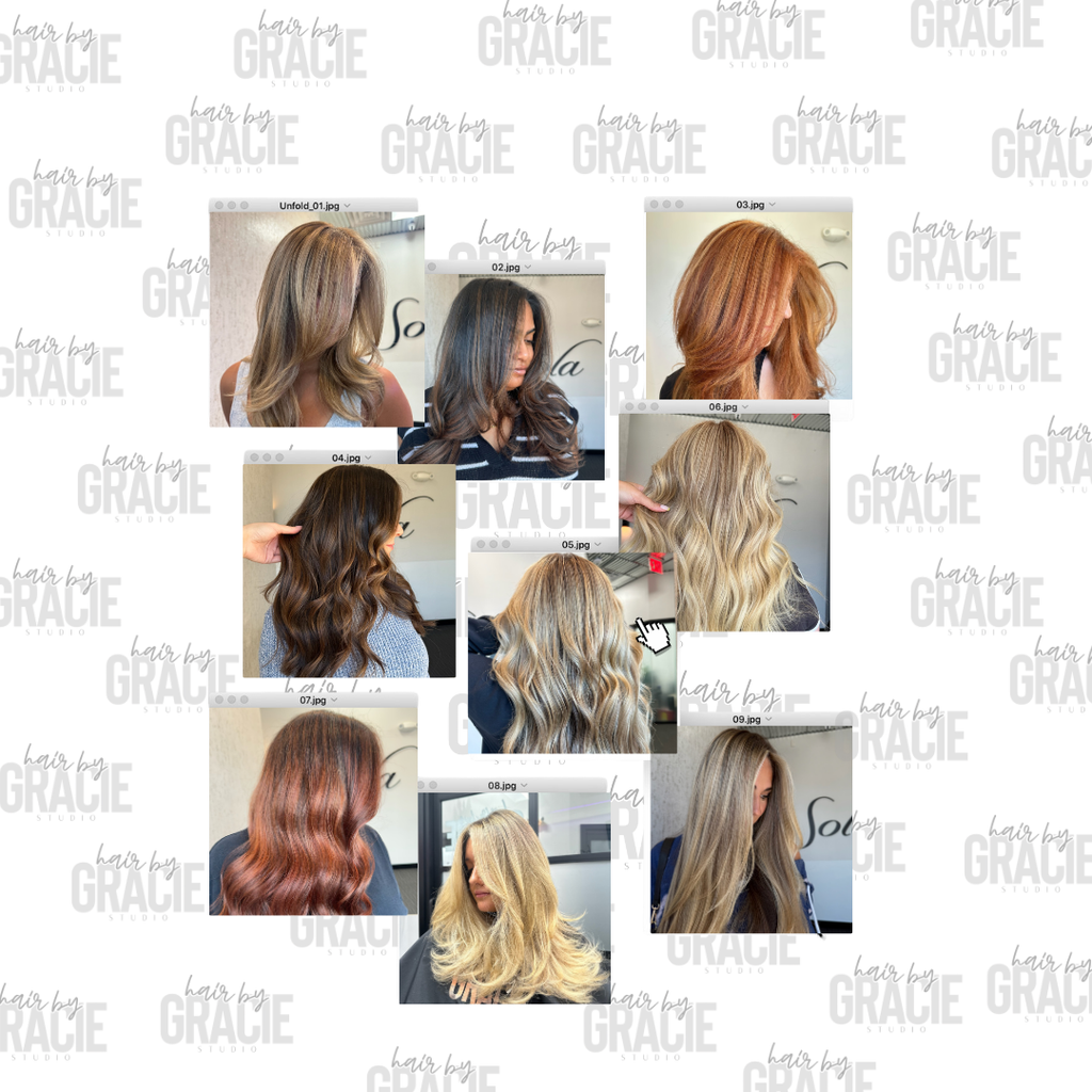 Hairstylist Themed Digital Templates