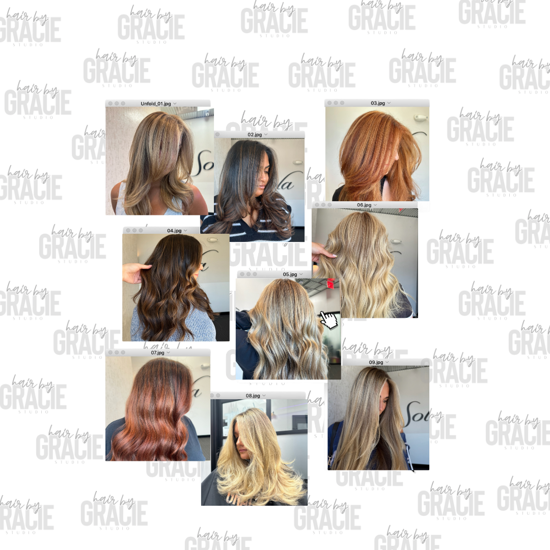 Hairstylist Themed Digital Templates