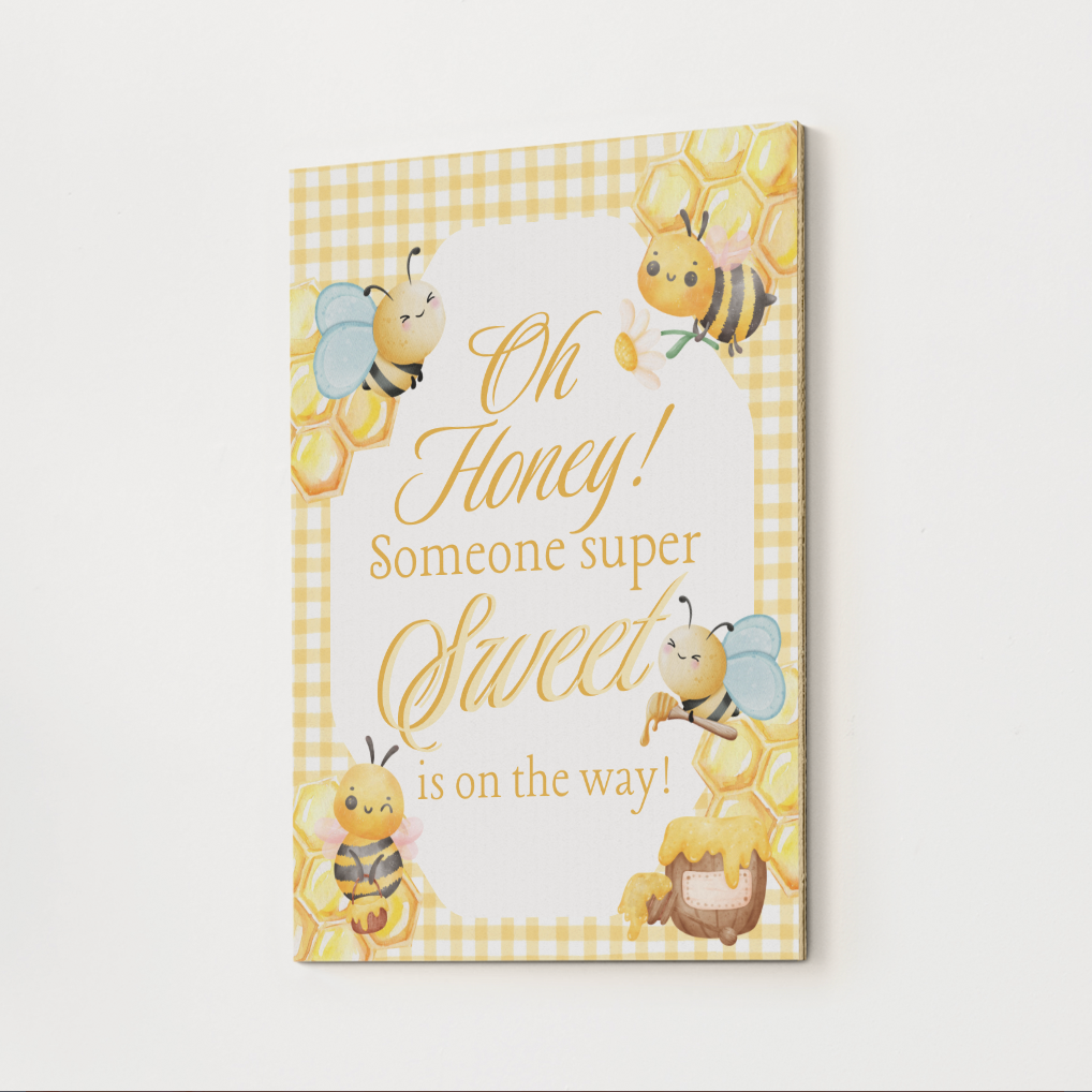 Persoanlized Sweet Honey Bee Welcome Sign