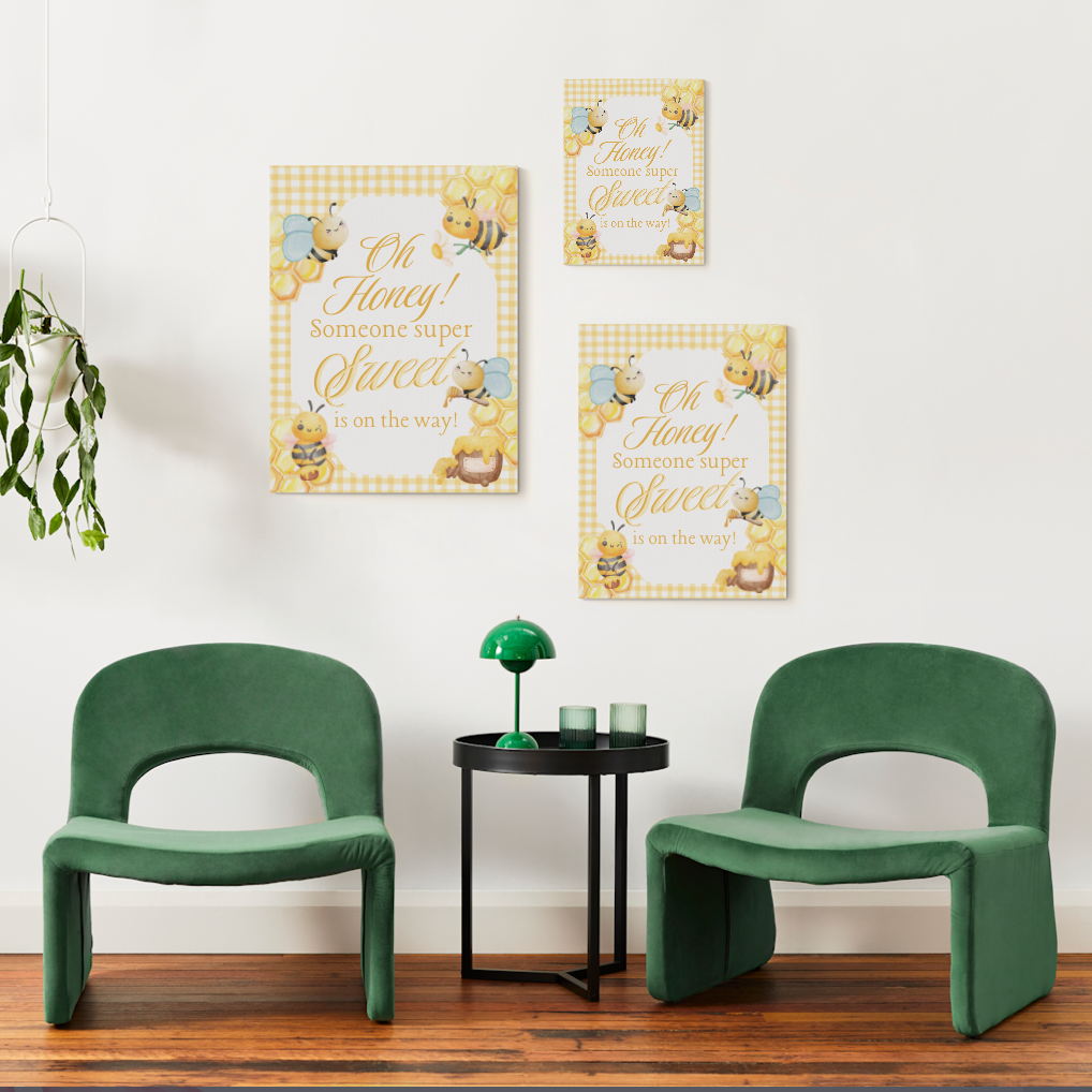 Persoanlized Sweet Honey Bee Welcome Sign