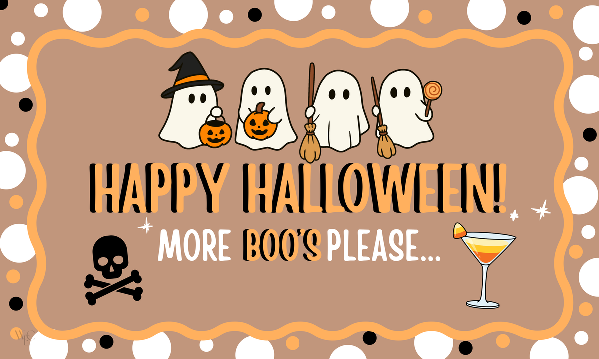 More Boo's Halloween Themed Banner Digital Template