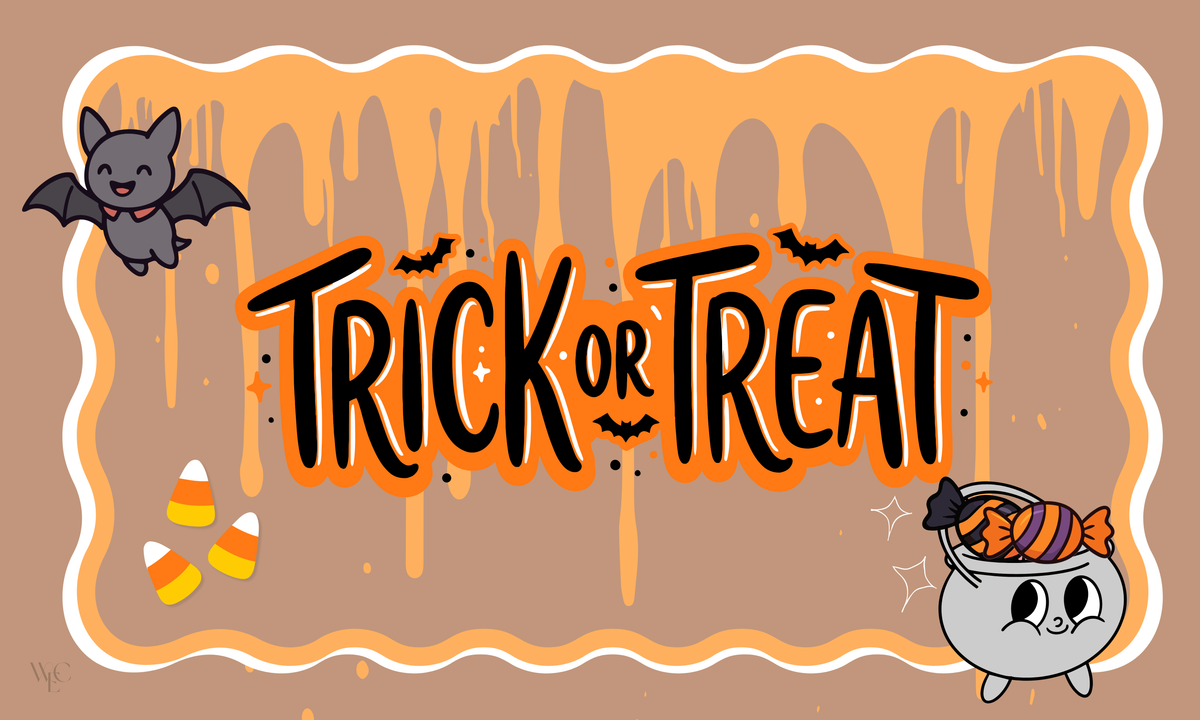 WEC Trick or Treat Halloween Themed Banner Digital Template